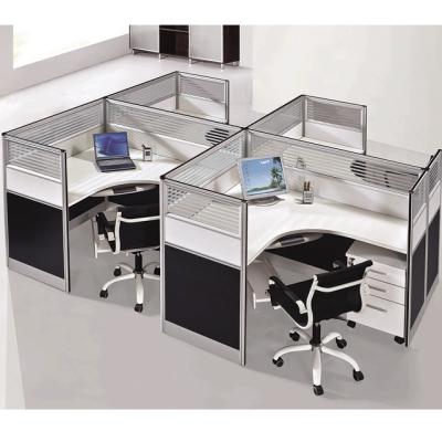 China New Type Cheap Price Modern 4 Person Partition Partition Design Office Workstation for sale