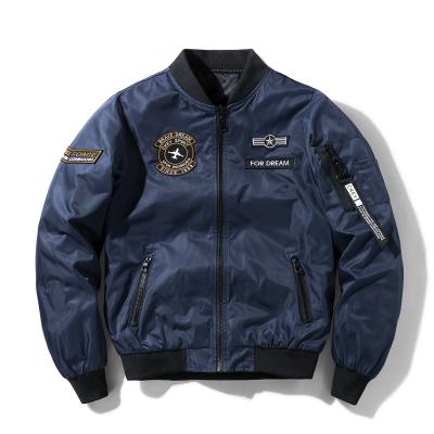 China FB Double Sided Couple Windproof Wear Air Force Retro Pilot Jacket Men's Loose Short Jacket Baseball Uniform for sale