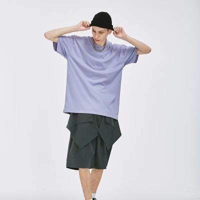 China Plain Viable Heavy Cotton Solid Color Gym 100% Oversized T-Shirt Short Sleeve for sale