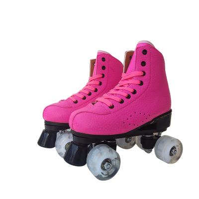 China Wholesale High Quality Rubber Skate Wear Double Row Roller Skates For Women for sale