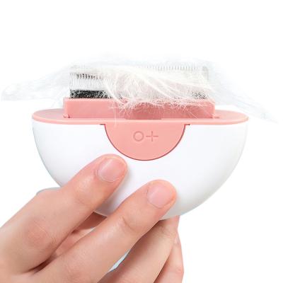 China Viable Dual Function Portable Dog Cat Hair Trimmer Remove Cleaning Supplies Pets Comb for Grooming Brush Massage Comb for sale