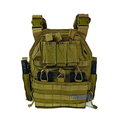 Cina Military Secuity Equipment Zennison Body Armor Tactical Quick Release Black Camouflage Plate Carrier in vendita