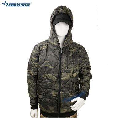 China 2021 Custom Lightweight Woobie Hoodi Poncho Liner OEM Woobie Hoodie Zipper Black Multicam Te koop