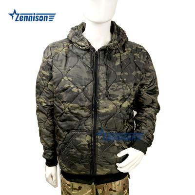 China Black Multicam Woobie Lightweight Jackets Woobie Zipper Up Camouflage Water Repellent Woobie Tactical Military Hunting Hoodie for sale