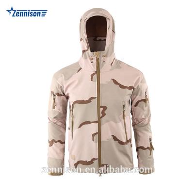 중국 Waterproof Men's Army Fans Jacket Camouflage Combat Hoody Coat Winter Military Tactical Fleece Waterproof Softshell Jacket 판매용