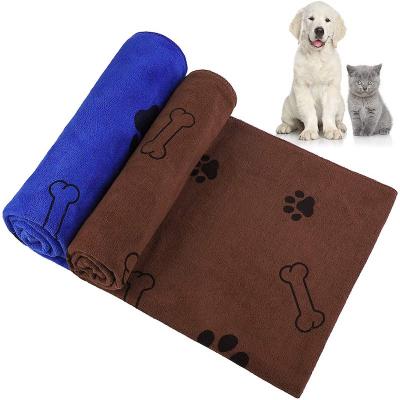 China Logo Ultra Soft Microfiber Pet Logo Bath Towel Dog Bath Towel Dog Viable Super Absorbent Quick Drying Towel Customized Viable for sale