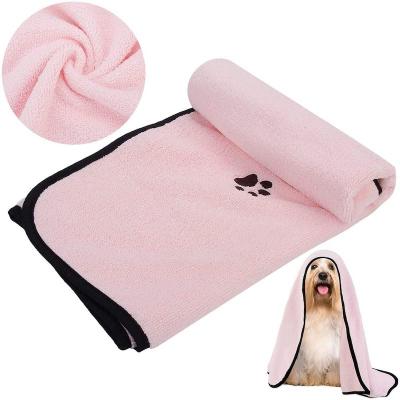 China Hot Selling Microfiber Pet Bath Towel Dog Drying Towel Super Absorbent Super Soft Durable Microfiber Towel Pet Towel for sale