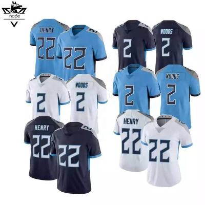 China Gentou Factory Direct Breathable Wholesale NFLL American Football Uniforms #22 Players Embroidery Team All Men's Tank Tops for sale