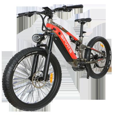 China Aluminum Alloy Urban City E Bike 27.5 Inch Al-alloy Puncture-Proof Tire Mid-Drive Motor Electric Bike Moped for sale