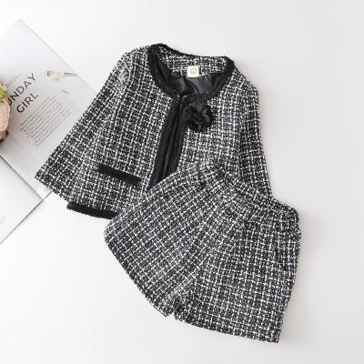 China Bear Leader Girls Fashion Clothing Sets 2022 New Autumn Kids Plaid Elegant Outfits Girl Baby Party Suits Children Casual Clothes for sale