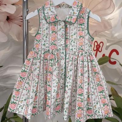 China Bear Leader Europe and America Girls Princess Dresses 2022 Summer Kids Sweet Floral Dress Baby Costume 2-7Y Party Kids Clothes for sale