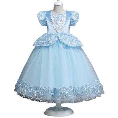 China Bear Leader Girl Dress 2022 Summer Mesh Patchwork Princess Dress Girls Star Sequins Cute Ball Gown Kids Sleeveless Party Outfit for sale