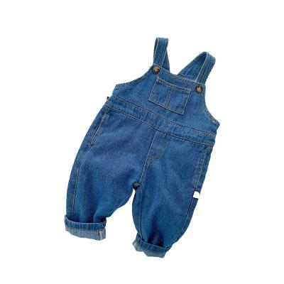 China 2022 New Summer Baby Girl Overalls Kids Casual Jumpsuit Toddler Infant Denim Dungarees Boy Jeans Playsuit Korean Baby Clothes for sale