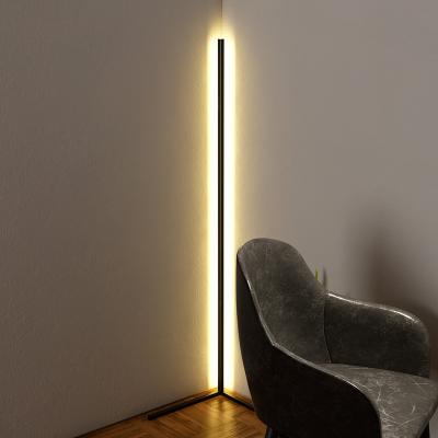 China Dimmable Modern Minimalist Aluminum LED Standing Lamp Bedroom Corner Floor Lamp for sale