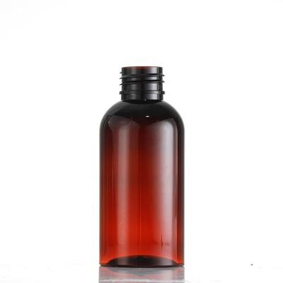 China Small Brown Child Safe Plastic Bottle For Plastic Pump / Spray Pump Can Be Factory Customized for sale