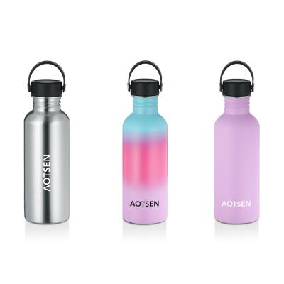 China American Stainless Steel Water Bottle Water Bottle Large Capacity Mouth Mountaineering Buckle Sports Wide Water for sale