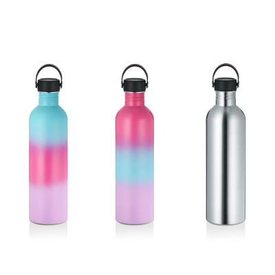 China Minimalist Everich 304 Food Grade Travel Sports Mug Black Stainless Steel Vacuum Flask Metal Outdoor Water Bottle for sale