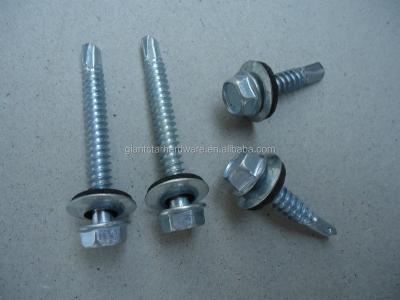 China C1022 factory sale! Hex Head Self Drilling Screw With EPDM Gasket Or Rubber Gasket for sale