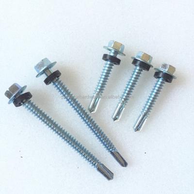 China C1022 Hex Head Self Drilling Screw With EPDM Gasket And Rubber Gasket for sale