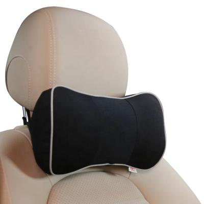 China Brief & Single Color Car Memory Foam Seat Headrest Lumbar Support Neck Pillow For Car for sale