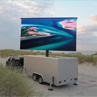 China P6 IP65 Truck Video Wall Outdoor Advertising Mobile Trailer Truck Led Display Screen Panel for sale