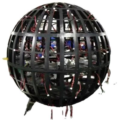 China Indoor 360 Degree Full Color Ball Led Display Global Video Sphere P4 Round Shape LED Display for sale