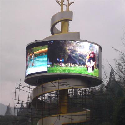 China Outdoor P10 Curving LED Video Screen/LED Video Wall/Soft Curtain Flexible Led Display Panel for sale