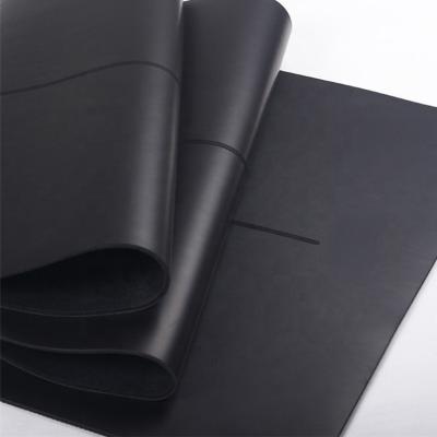 China Design Yoga Mats Non Slip Black Natural Wholesale Non-slip PU Yoga Printed Rubber Mat for sale