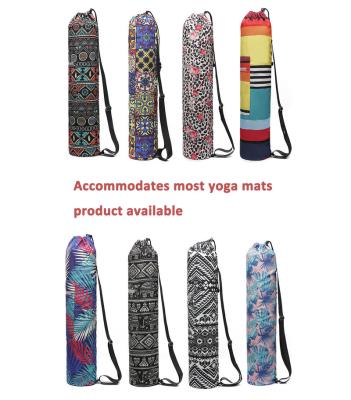 China Lightweight Yoga Mat Packing Bag Custom Foldable Canvas Yoga Pilate Exercise Carrying Bag for sale