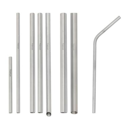 China Viable Pure Titanium Drinking Straw Curved Bent Ultralight Stright Reusable Titanium Camping Straw for sale