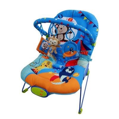 China Wholesale Safety Adjustable Baby Bouncer Chair Bouncer Baby Vibrating Cotton For Infant Babies Educational Musical for sale