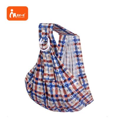 China Wholesale Cotton Adjustable Organic Fashion Baby Ergonomic Wrap Ring Sling Carrier for sale