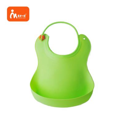 China Manufacturer Wholesale Waterproof Silicone Antibacterial Baby Bib With Custom Printing for sale