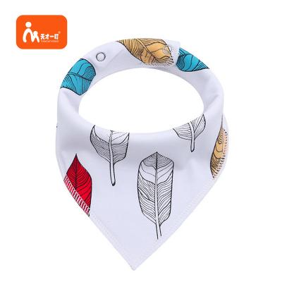 China Cotton Antibacterial Antibacterial Organic Baby Teething Bandana Bibs for sale