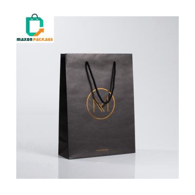 China Guangzhou Manufacturer OEM Customized Gift Carry Packaging Luxury White Cardboard Recyclable Shopping Paper Bag With Rope Handles for sale