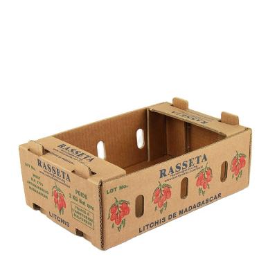 China Recyclable packaging boxes sedex logo new zealand audit banana box custom corrugated printed fruit box for sale