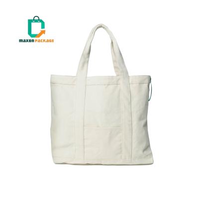 China Handled Jumbo Size OEM Cotton Canvas Bags With Custom Printed Logo for sale