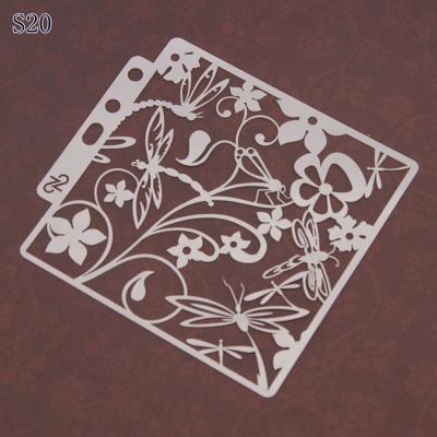 China Children drawing Guangzhou factory cookie and craft stencils for dessert decoration template plastic stencil for kids drawing for sale