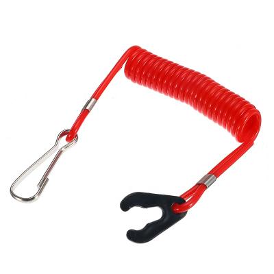 China PVC Coil Lanyard for Sailor Premium Boat Outboard Engine Kill Switch Retractable Keys with PVC Coil Lanyard for Sailor for sale