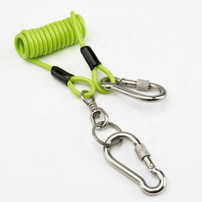 China For Safety Lanyard Big Carabiners Tool Trailer Coiled Emergency Rope Tool Detached Safety for sale