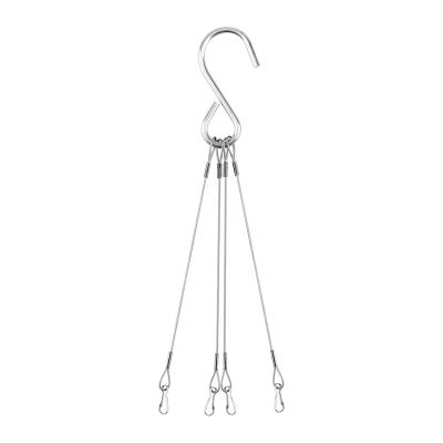 China FABRICATION Hanging Steel Wire Adjustable Light Kit with Wire Rope Gripper and Loopback Cable for sale