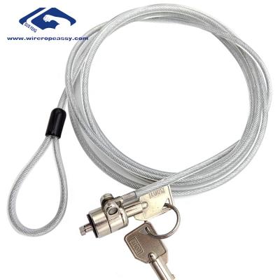 China Customized High Quality Zinc Alloy Anti-theft Security Cable Cam Digital Lock For Tablet For Security for sale