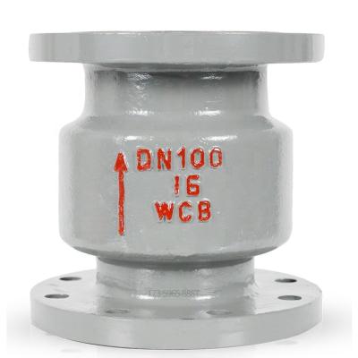 China General Factory Direct Sale DN25-DN300 Cast Steel Vertical Flange Hard Seal Check Valve for sale