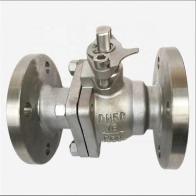 China General Chinese Stainless Steel Low Pressure Piping Mount Flanged Manual Ball Valve for sale