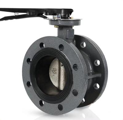 China WCB General Chinese High Quality Manual Mount Flange Power Station Butterfly Valve for sale