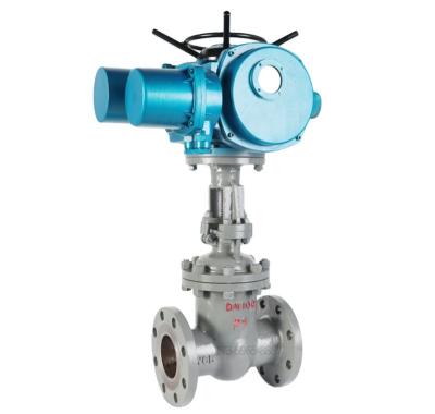 China Chinese DN50-DN400 General High Pressure WCB Flange Casting Electric Gate Valve for sale