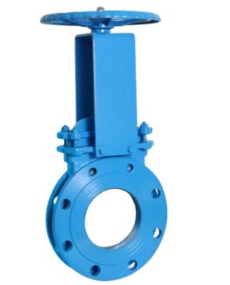 China Chinese DN50-DN250 Flange General WCB Casting Knife Two Way Gate Valve for sale