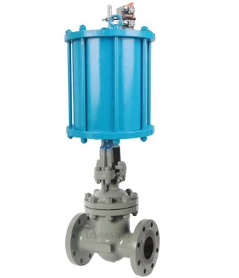 China Factory Outlet DN25-DN250 Midium General Pressure Flange Casting Pneumatic Gate Valve for sale