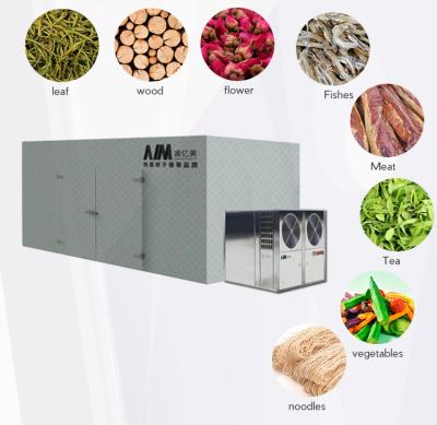 China Machinery Repairs Workshop Energy-saving Type AIM Heat Pump Room Machine Wood Chips Veneer Kiln Drying Equipment Sawdust Sawdust To Sawdust for sale