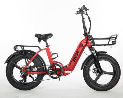 China Brushless Electric Folding Fat Bike Snow Bicycle Aluminum Alloy Frame Motor Tire Ebike for sale